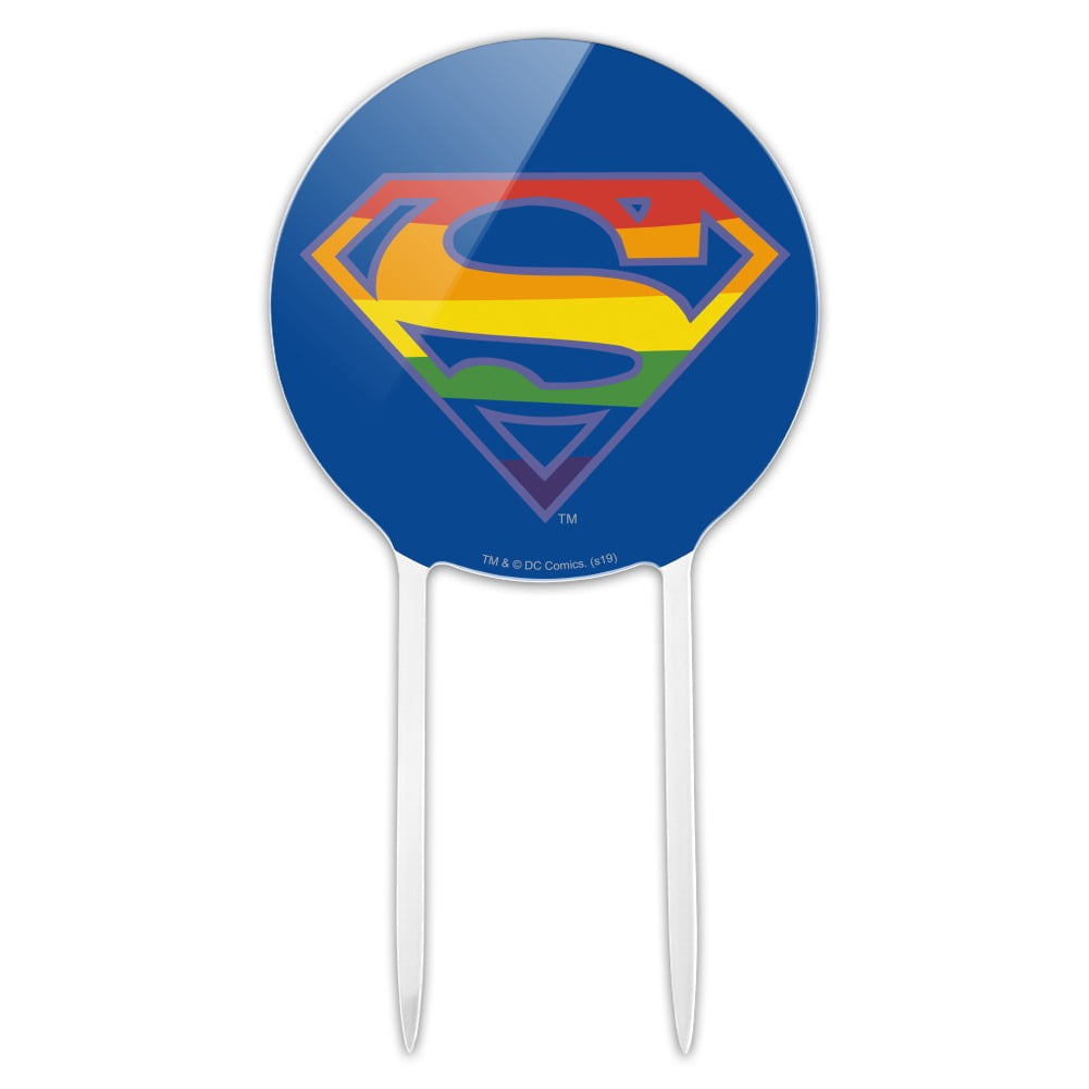 Batman Nightwing Logo Acrylic Cake Topper - Birthday Wedding Anniversary Graduation Party Decor