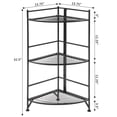 thumbnail image 3 of Convenience Concepts Designs2Go Support d'Angle pour Plantes, Fini Cadre en Métal Noir, 3 of 6