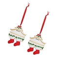 thumbnail image 2 of Colgante de Tema Navideño Ticfox 2 Piezas Colgantes de Adornos Navideños Decoración de Árbol de Navidad, 2 of 14