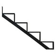 thumbnail image 1 of Pylex 16034 Collection 11-Pylex 4-Step Aluminium Stair Riser, Black, 1 of 3