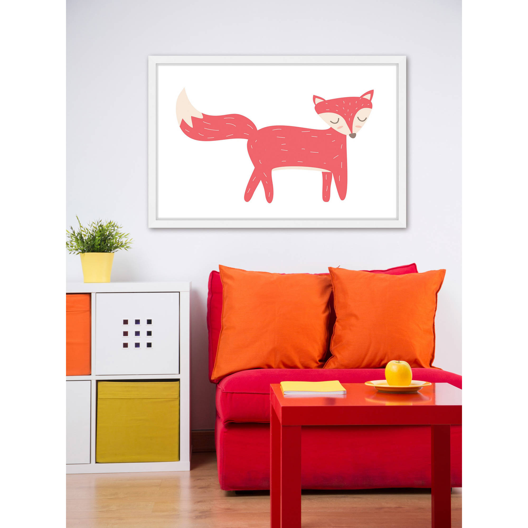 "Red Fox" Framed Painting Print