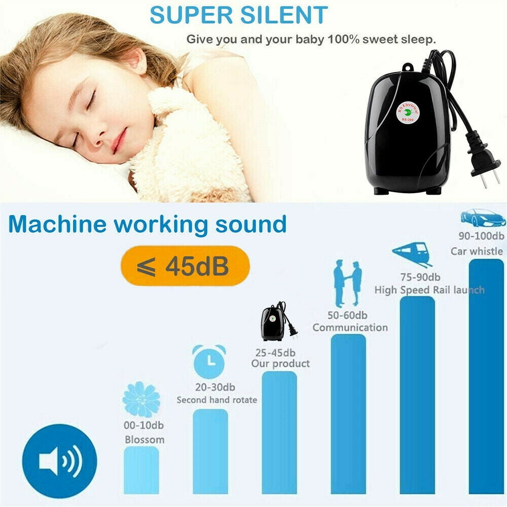 Buy Mini Aquarium Air Pump Kit Small Fish Tank Air Pump for 540 Gallon