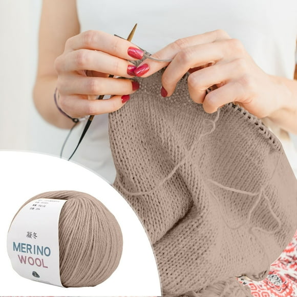 Fiudx Wool Hand-Woven Medium Coarse Scarf Hat Overcoat Wool Merinoss Wool Wool Cashmeres Yarn