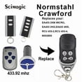 thumbnail image 5 of NORMSTAHL RCU 433 2K / EA433 2KM Micro / Crawford / Magic 1000 Garage Door Remote Control 43392MHz Rolling Code Gate KeyFob, 5 of 5