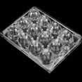 thumbnail image 4 of de 150 cajas de cartón de huevos de codorniz transparente, caja de almacenamiento de huevos apilable de PVC para almacenar huevos de codorniz, faisán, paloma, urogallo, 4 of 8
