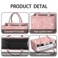 thumbnail image 4 of Large Capacity Tote Bag,Pink Gold Marble Pattern Handbag Fashion Luxury Tote Bag,15.7"x13"x 5.1" Inches,Laptop Compatible, 4 of 6
