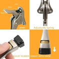 thumbnail image 3 of Tope de puerta abatible kick-down, altura ajustable con punta goma antideslizante, metal resistente, operación a pie, montaje inferior, protege paredes y suelos (2, níquel satinado) n铆quel satinado, 3 of 7