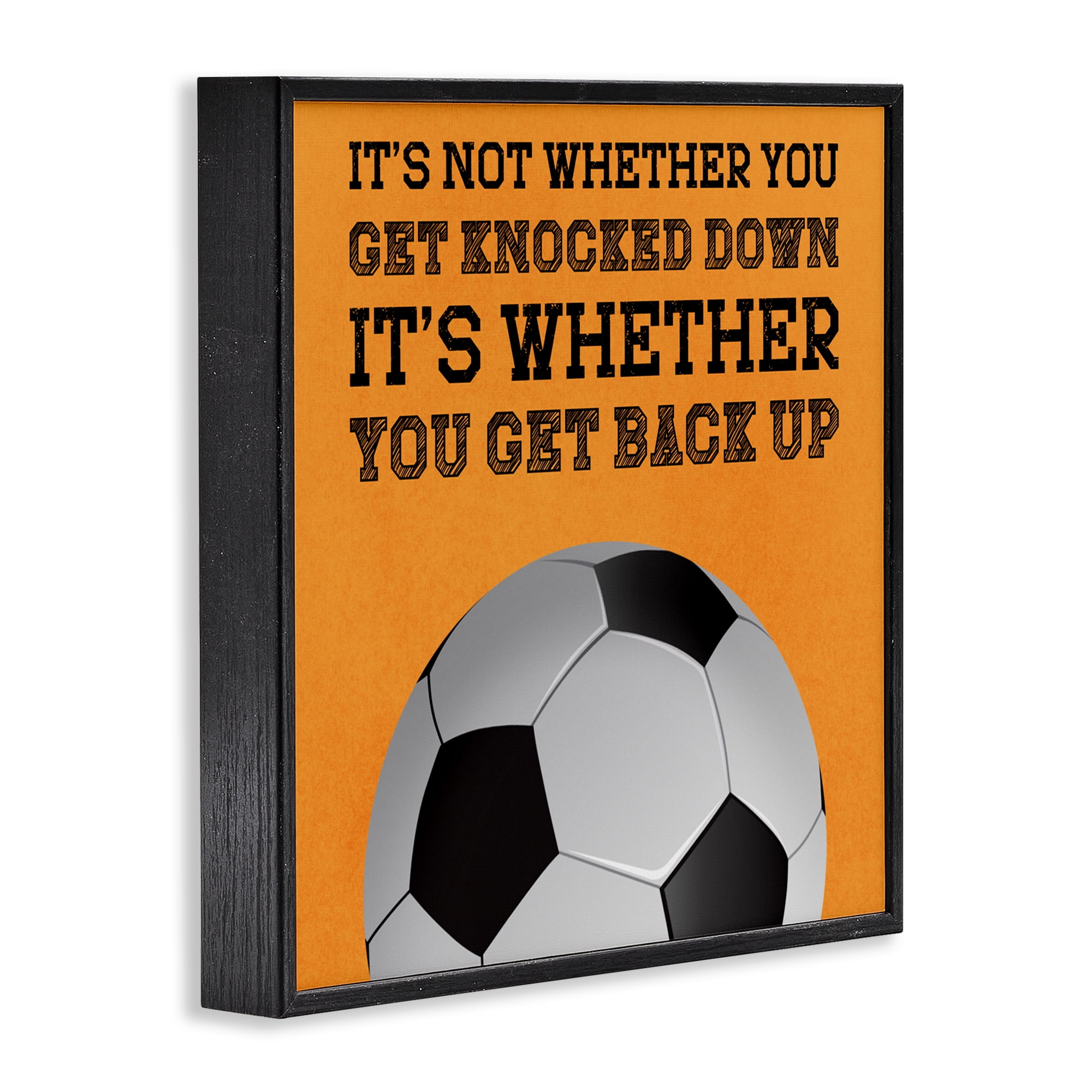 Whether You Get Back Up Black Framed Giclee Art, design by Marcus Prime
