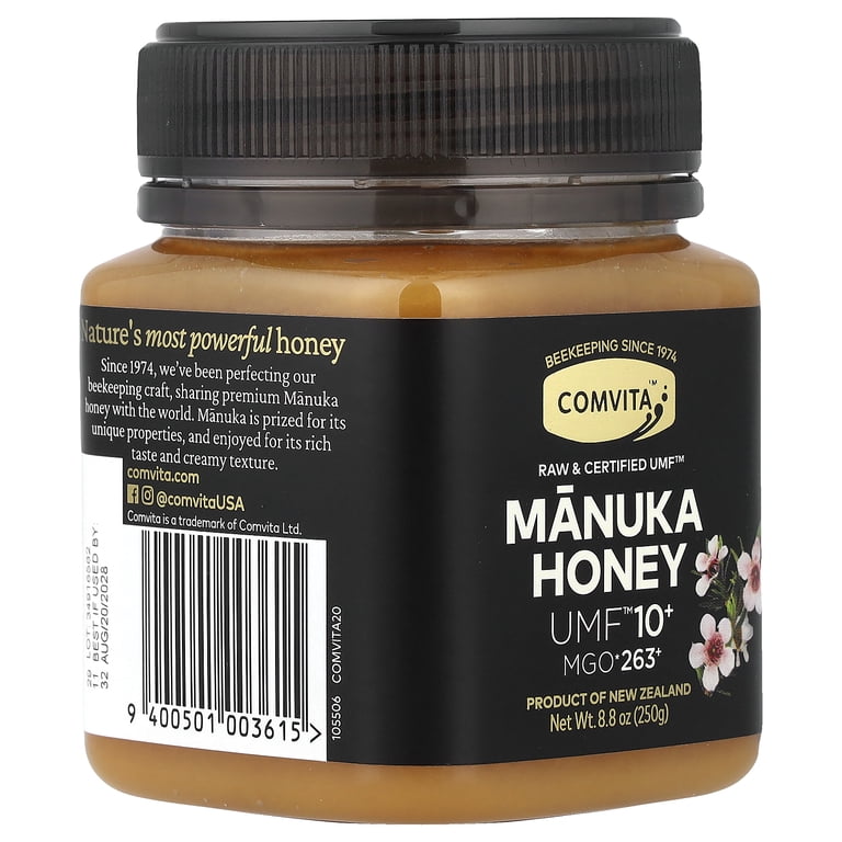 Comvita, Raw Manuka Honey, UMF 10+ (MGO 263+), 8.8 oz - Walmart.com