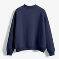 thumbnail image 5 of Resicozy Mock Neck Sweatshirt Women Cute Plain Pullover Sweatshirts Casual Fall Long Sleeve Trendy Tops Navy M, 5 of 6