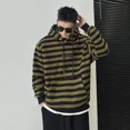 thumbnail image 2 of Sudadera con capucha de rayas para hombre, holgada, de gran tamaño, nueva moda de Harajuku, sudadera con capucha para hombre, sudadera de una pieza, sudadera emo, barata y divertida, 2 of 5