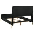thumbnail image 4 of Arini Upholstered Eastern King Panel Bed Black and Grey, 4 of 10