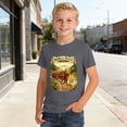 thumbnail image 2 of RTKFRFLM Boys' Cute Graphic T-Shirt Fashionable Short Sleeve Crewneck Summer Top for Kids Stylish Character Print Cotton Tee Comfortable Casual Everyday Wear for Active Youths Ages 3-13Y, 2 of 4