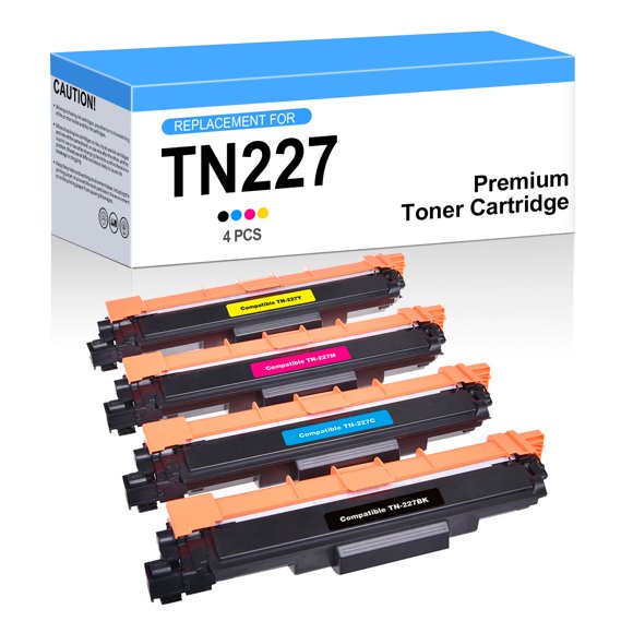 Compatible Brother TN227 Toner Cartridge Combo WITH CHIP By Superink