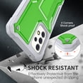 thumbnail image 5 of FITO For Samsung Galaxy A53 Case, Phone Case with Screen Protector and Kickstand (Green), 5 of 6