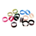 thumbnail image 1 of Esquirla 7 Pairs Mixed Color Silicone Gel Ear Piercing Tunnel Gauge Expander - 18mm 18MM, 1 of 6