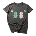thumbnail image 4 of T-shirt pour Femmes T-shirt Mode T-shirt Décontracté Imprimé Dinosaure Ample à Manches Courtes, 4 of 8