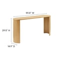 thumbnail image 4 of Aspect Entryway Console Table in Oak, 4 of 10