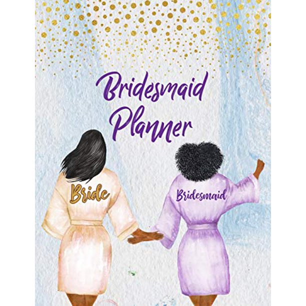 Bridesmaid Planner Wedding Party Notebook and Task Tracker with