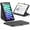 01-Black, variant on Case for iPad mini 7 (A17 Pro) 2024 / iPad mini 6 2021, Magnetic Origami Slim Protective Case, Book-Style Foldable Cover with Pencil Holder, Multi-Angle Stand, Auto Wake/Sleep, Black