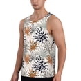 thumbnail image 2 of Haiem Tropical Leaves Men Workout Tank Top Gym Bodybuilding Sleeveless Muscle T Shirts Athletic Tank Breathable Workout Shirt-4X-Large, 2 of 8