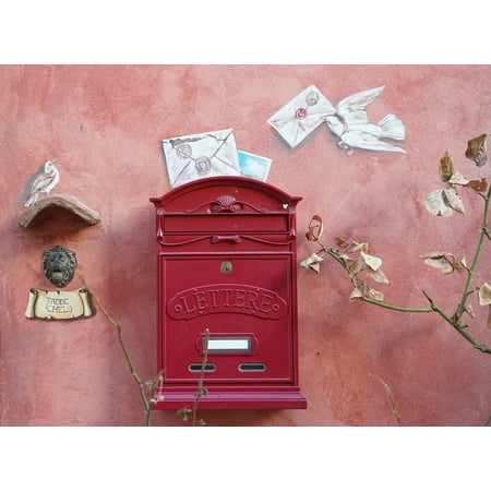 canvas print post letters mailbox send letter boxes envelope