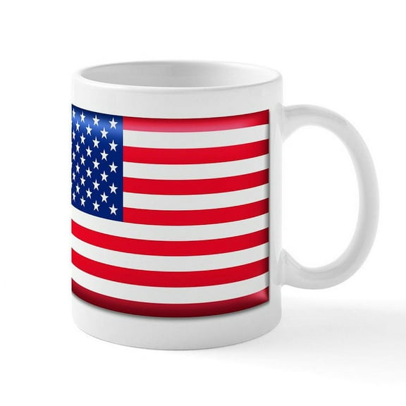 CafePress - American Flag (Stars And Stri Mug - 11 oz Ceramic Mug - Novelty Coffee Tea Cup