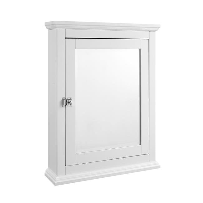 Benzara BM144167 Wooden Medicine with Mirrored Door Storage
