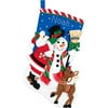 Holiday Friends Stocking Felt Applique Kit, 18"