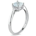 thumbnail image 3 of Everly Women's Aquamarine 10K White Gold Engagement Ring, 3 of 6