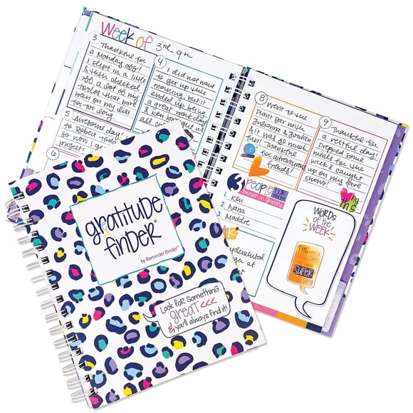 Denise Albright Gratitude Finder Diario sin fecha de 52 semanas para mujeres, adolescentes y niñas con 165 pegatinas ilustradas a mano (¡Leo-POP!)