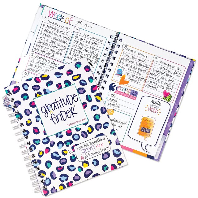 Denise Albright Gratitude Finder Diario sin fecha de 52 semanas para mujeres, adolescentes y niñas con 165 pegatinas ilustradas a mano (¡Leo-POP!)