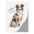 thumbnail image 2 of Lotusprinthandmade Personalized Name Australian Shepherd Gift for Dogs and Dog Lovers Watercolor style Poster 32" x 48", 2 of 5