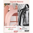 thumbnail image 3 of Mochila KIMNERPU transparente para la escuela, viajes, seguridad, rosa, 3 of 7