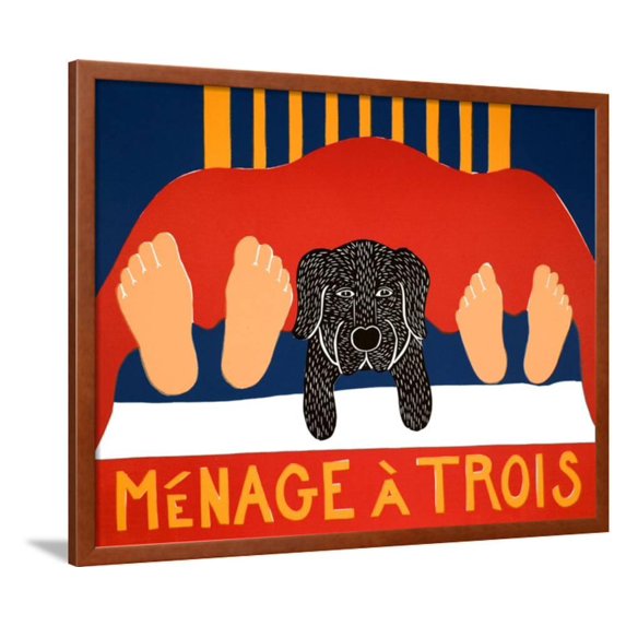 Menage Black, Animals Framed Art Print Wall Art by Stephen Huneck Sold by Art.Com