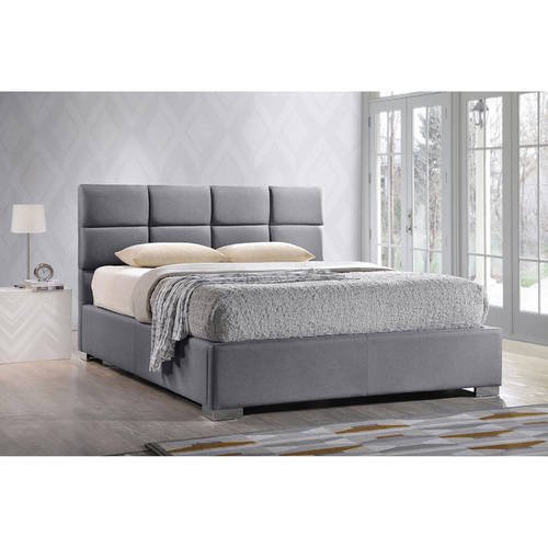 Baxton Studio Sophie Modern And Contemporary Grey Fabric Upholstered King Size Platform Bed Com Upholstered King Size Platform Bed, Lexington King Size Square Platform Contemporary Bed