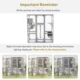 thumbnail image 5 of Large Cat Catio 4 Tiers Cat Enclosures House with Double Enter Doors, Walk-in Cat House Kitty Cage Condo with 3 Platforms and 2 Resting Rooms, 68.5"H, Light Grey, 5 of 9