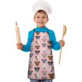 thumbnail image 2 of Pit Bull Terrier Kids Aprons for Girls and Boys,Adjustable Neck Strap Toddler Aprons for Kids Cooking Baking, 2 of 7