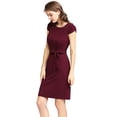 thumbnail image 6 of Dressystar Women Retro 1950s Style Casual Dress Wrap Business Cocktail Formal Pencil Dress, 6 of 7