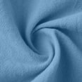 thumbnail image 6 of Women's Solid Color Short Sleeve Linen Dress Tops Shirts Tunics Crewneck Round Neck Loose Fit Casual Daily Wear Work Office Vacation Beach Outfits Fashion Essential Gift for Women, 6 of 8