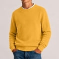 thumbnail image 4 of Vmberlty Toddler Boy Girl Sweaters Classic Solid Color Crew Neck Knit Base Layer Breathable Long Sleeve Casual Pullover Sweaters for Toddler Kids, 4 of 8