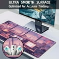thumbnail image 5 of Extended Large Gaming Mouse Pad, Cute Pink Cyberpunk Lofi Large Desk Mat for Desktop, Non-Slip Rubber Base Stitched Edges Long Computer Keyboard Desk Pad Mouse Mat for Gaming Home Office 35.4"X15.7", 5 of 7