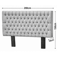 thumbnail image 5 of Cabecera El Bazar Store Capitonada Soho Gris Oxford King Size Moderna, 5 of 5
