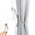 thumbnail image 6 of Unique Bargains 4pcs Zinc Alloy Window Curtain Tieback Clothes Hook Drapery Wall Holdbacks Hooks Silver Tone, 6 of 7