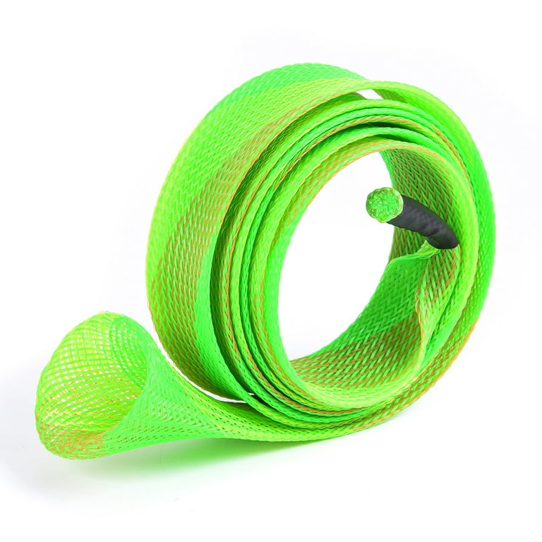 SPRING PARK Fishing Rod Pole Sock Sleeve Cover Braided Mesh Gloves Tube  Protector Tool 