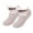Pink, variant on Xfvqtps Women Knit Fuzzy Socks Plush Lined Ankle Short Tube Thick Winter Warm Home Floor Socks Gray