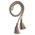 thumbnail image 2 of Endea Graduation Single Graduation Honor Cord Purple/Gold/White, 2 of 4