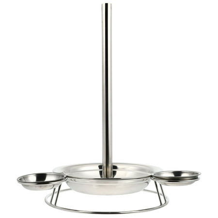 

barbecue rack chicken roasting rack grill rack practical chicken rack chicken plate1Pc Outdoor Camping Chicken Roasting Pan Stainless Steel Chicken Grill (Silver)