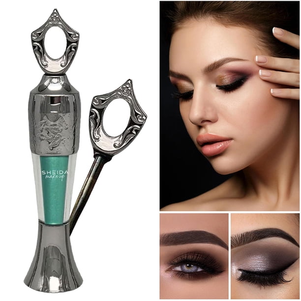 Delineador Ojos Metálico Brillante en Polvo Cosméticos Belleza para Mujeres