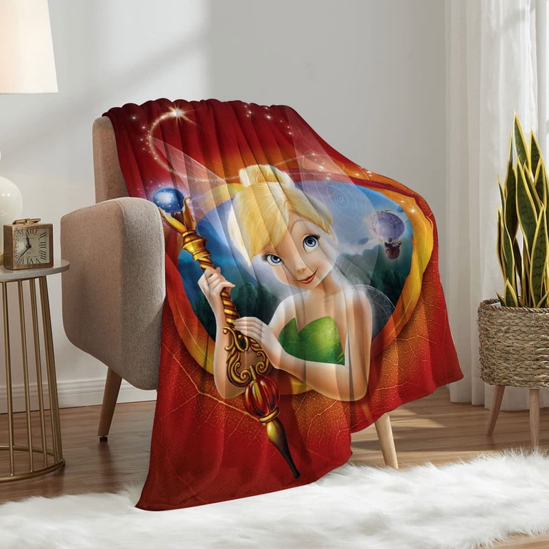 Tinkerbell Anti Pilling Flannel Blanket Gifts for Fans Lover Girls Boys Women Present Hoodie Him Bed 30"x40"